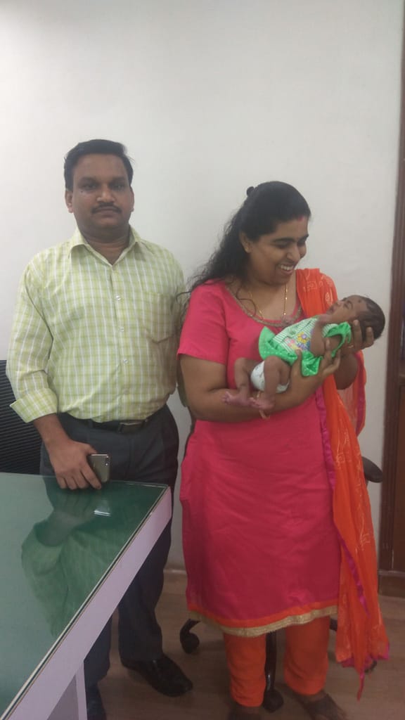Mr and Mrs Nair with baby Avantika Nair 1